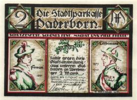 Német Birodalom/Weimari Köztársaság/ Paderborn 1921. 50Pf + 75Pf + 1M + 2M 4klf db, teljes sor T:I