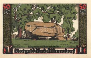 Német Birodalom/Weimari Köztársaság/ Albersdorf 1922. 50Pf + 1M + 2M 3klf, teljes sor T:I