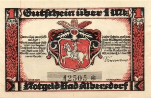 Német Birodalom/Weimari Köztársaság/ Albersdorf 1922. 50Pf + 1M + 2M 3klf, teljes sor T:I