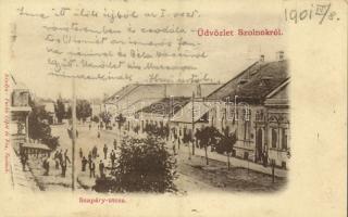 1901 Szolnok, Szapáry utca. Fuchs Lipót és fia kiadása