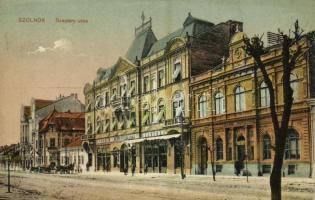 1918 Szolnok, Szapáry utca, Nemzeti szálloda, étterem és kávéház