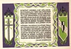 Német Birodalom/Weimari Köztársaság/ Königswinter 1921. 50Pf(7x) 7klf, teljes sor T:I