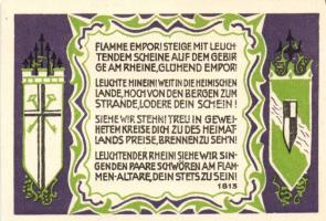 Német Birodalom/Weimari Köztársaság/ Königswinter 1921. 50Pf(7x) 7klf, teljes sor T:I