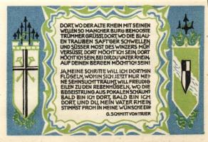 Német Birodalom/Weimari Köztársaság/ Königswinter 1921. 50Pf(7x) 7klf, teljes sor T:I