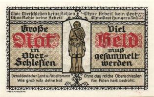 Német Birodalom/Weimari Köztársaság/ Halberstadt 1921. 50Pf + 75Pf + 1M  3klf db, teljes sor T:I