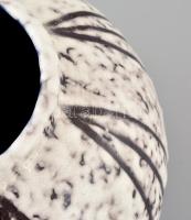 Retró váza, mázas festett kerámia, apró kopásnyomokkal, jelzés nélkül, m: 20 cm