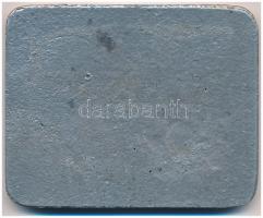 1953. "Előre csapatverseny 1953. XII. IV." öntött, motorsport tematikájú fém plakett (64x8...