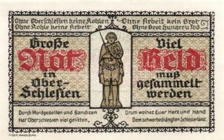 Német Birodalom/Weimari Köztársaság/ Halberstadt 1921. 50Pf + 75Pf + 1M  3klf db, teljes sor T:I