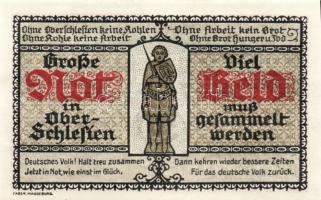 Német Birodalom/Weimari Köztársaság/ Halberstadt 1921. 50Pf + 75Pf + 1M  3klf db, teljes sor T:I