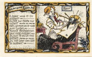 Német Birodalom/Weimari Köztársaság/ Beverungen 1921. 50Pf + 75Pf + 1M  3klf db, teljes sor T:I