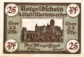 Német Birodalom/Weimari Köztársaság/ Marienwerder(1920)D.N. 10Pf + 25Pf + 50Pf 3klf db, teljes sor T...
