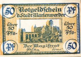 Német Birodalom/Weimari Köztársaság/ Marienwerder(1920)D.N. 10Pf + 25Pf + 50Pf 3klf db, teljes sor T...