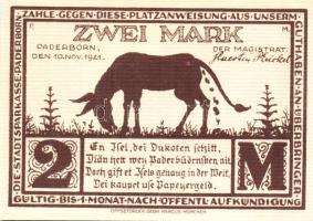 Német Birodalom/Weimari Köztársaság/ Paderborn 1921. 25Pf + 50Pf + 75Pf + 1M + 2M 5klf db, teljes so...