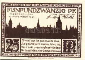 Német Birodalom/Weimari Köztársaság/ Paderborn 1921. 25Pf + 50Pf + 75Pf + 1M + 2M 5klf db, teljes so...