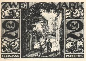 Német Birodalom/Weimari Köztársaság/ Paderborn 1921. 25Pf + 50Pf + 75Pf + 1M + 2M 5klf db, teljes sor T:I