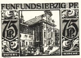 Német Birodalom/Weimari Köztársaság/ Paderborn 1921. 25Pf + 50Pf + 75Pf + 1M + 2M 5klf db, teljes so...