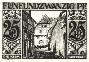 Német Birodalom/Weimari Köztársaság/ Paderborn 1921. 25Pf + 50Pf + 75Pf + 1M + 2M 5klf db, teljes so...