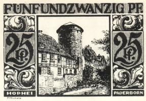 Német Birodalom/Weimari Köztársaság/ Paderborn 1921. 25Pf + 50Pf + 75Pf + 1M + 2M 5klf db, teljes so...