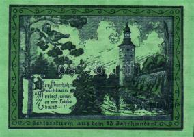 Német Birodalom/Weimari Köztársaság/ Oppurg 1921. 25Pf + 50Pf(2x)+ 75Pf 4klf db, teljes sor T:I