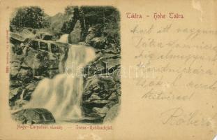 1899 Tátra, Magas Tátra, Vysoké Tatry; Nagy-Tarpataki vízesés / Gross-Kohlbachfall / Velky Studeny potok vodopád / waterfall (EM)