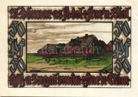 Német Birodalom/Weimari Köztársaság/ Norddorf 1921. 25Pf + 50Pf + 75Pf + 1M 4klf db, teljes sor T:I,...