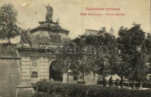 1909 Gyulafehérvár, Karlsburg, Alba Iulia; Felső Károlykapu / Oberes Karlstor / castle gate