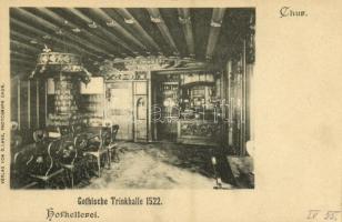 Chur, Hofkellerei, Gothische Trinkhalle 1522 / restaurant interior