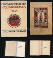 1932-1940 4 db régi kártyanaptár