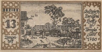 Német Birodalom/Weimari Köztársaság/ Berlin 1921. 50Pf(20x) 20klf db, teljes sor T:I