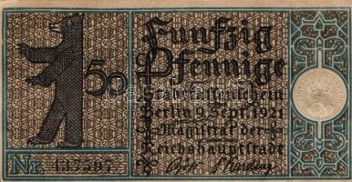 Német Birodalom/Weimari Köztársaság/ Berlin 1921. 50Pf(20x) 20klf db, teljes sor T:I