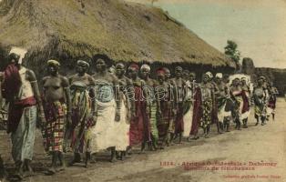 1911 Dahomey, Monome de féticheuses / indigenous women, folklore from Benin (fl)