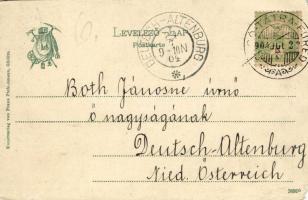 1904 Tátra, Magas Tátra, Vysoké Tatry; Hunfalvy-hágó, Ganek. Kiadja Franz Pietschmann / Sedlo Váha, ...