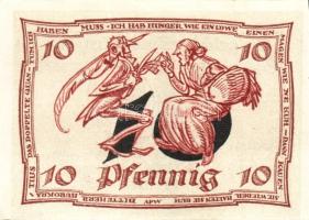 Német Birodalom/Weimari Köztársaság/ Arnstadt 1921. 10Pf(6x) 6klf db, teljes sor T:I