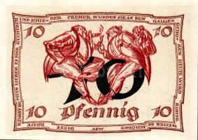 Német Birodalom/Weimari Köztársaság/ Arnstadt 1921. 10Pf(6x) 6klf db, teljes sor T:I