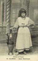 1915 Algérie, Scénes et Types, Jeune Mauresque / young Moorish woman, Algerian folklore