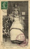 1911 Types Arabes, Femme des Ouled-Nayls / Ouled Nail woman, Algerian folklore. TCV card (small tears)