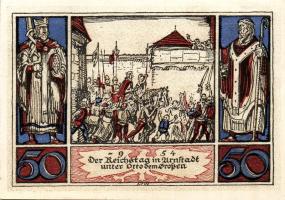 Német Birodalom/Weimari Köztársaság/ Arnstadt 1921. 50Pf(6x) 6klf db, teljes sor T:I