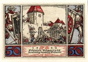 Német Birodalom/Weimari Köztársaság/ Arnstadt 1921. 50Pf(6x) 6klf db, teljes sor T:I