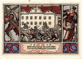 Német Birodalom/Weimari Köztársaság/ Arnstadt 1921. 50Pf(6x) 6klf db, teljes sor T:I