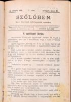 1899-1902 A Szőlőben. (Ezelőtt: "Egy év a szőlőben.") Havi folyóirat szőlősgazdák számára....
