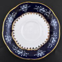 Zsolnay Pompadour mokkás készlet, 6 db csésze+alj,  jelzett, apró kopásokkal, d: 7,5 ill. 12 cm