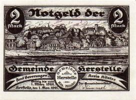 Német Birodalom/Weimari Köztársaság/ Herstelle 1921. 50Pf + 1M + 2M 3klf db, teljes sor T:I