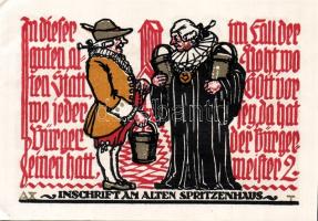 Német Birodalom/Weimari Köztársaság/ Schöppenstedt 1921. 50Pf(10x) 10klf db, teljes sor T:I