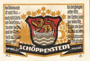 Német Birodalom/Weimari Köztársaság/ Schöppenstedt 1921. 50Pf(10x) 10klf db, teljes sor T:I