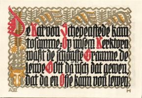 Német Birodalom/Weimari Köztársaság/ Schöppenstedt 1921. 50Pf(10x) 10klf db, teljes sor T:I