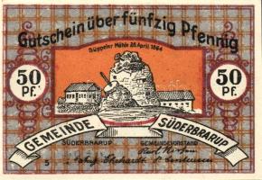 Német Birodalom/Weimari Köztársaság/ Süderbrarup 1921. 50Pf(8x) 8klf db, teljes sor T:I