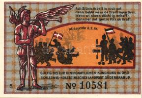 Német Birodalom/Weimari Köztársaság/ Süderbrarup 1921. 50Pf(8x) 8klf db, teljes sor T:I