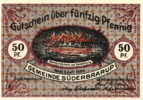 Német Birodalom/Weimari Köztársaság/ Süderbrarup 1921. 50Pf(8x) 8klf db, teljes sor T:I