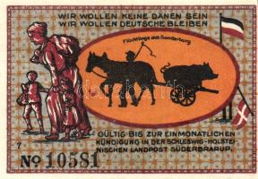 Német Birodalom/Weimari Köztársaság/ Süderbrarup 1921. 50Pf(8x) 8klf db, teljes sor T:I