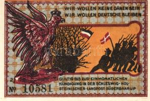 Német Birodalom/Weimari Köztársaság/ Süderbrarup 1921. 50Pf(8x) 8klf db, teljes sor T:I